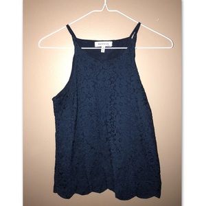 Navy lace tank top